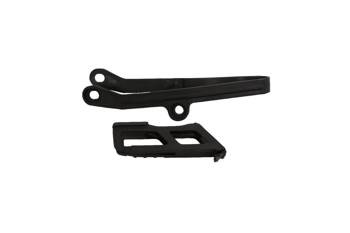 UFO Komplet ślizg + prowadnica Kawasaki KXF 450 '24 kolor czarny