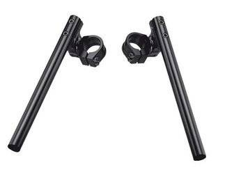 Accel/ Kierownica dwuczęściowa regulowana/ Clip-On uchwyt [41mm]/ Czarna