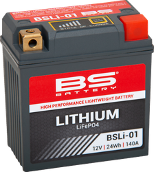 Akumulator Litowo-Jonowy BS BSLI-01 Zamiennik YTZ5S,YTZ7S,YTZ7S-BS,YTX4L-BS,YTX5L-BS,YTX7L-BS,YB4L-B,YB5L-B,YB6,5L-B 2.0Ah 140A