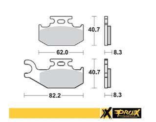Prox Klocki hamulcowe Suzuki LT-A/F 400F 08-15 / LT-A 450X 07-10 / LT-A 700X 05-07 / LT-A 750X 08-15