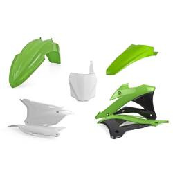 Komplet plastików Kawasaki KX 85 / 100 / 112 '14-'22 Polisport zielono,biały