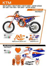 UFO Komplet plastików + okleina KTM SX/SXF 125/150/250/350/450 19-22