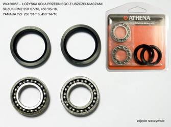 Athena Łożyska koła przód + uszczelniacze Suzuki RMZ 250 '07-'16, 450 '05-'16, Yamaha YZF 250 '14-'19, 450 '14-'19