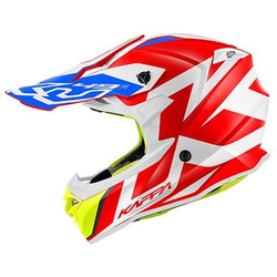 Kask dla dziecka na crossa PROGRIP PG3009 kolor biały,czarny,czerwony