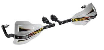 Accel/Handbary z mocowaniem aluminiowym/Enduro [28mm]/Czarne i Białe