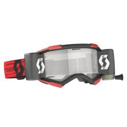 SCOTT Gogle Fury Roll Off WFS kolor czerwony szyba przeźroczysty