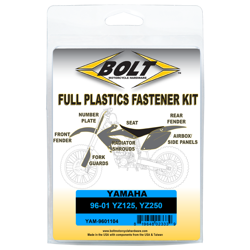 Zestaw śrub do plastików BOLT USA przód tył Yamaha YZ 125 250 1996-2001