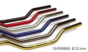 TRW Lucas KIEROWNICA ALUMINIOWA 22MM SUPERBIKE KOLOR ZŁOTY - STARY KOD MCL104G