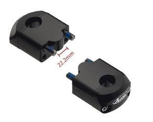 Accel Czarne Mocowanie / Podwyżki Kierownicy [22.2mm wysokość 33mm / śruba M12]