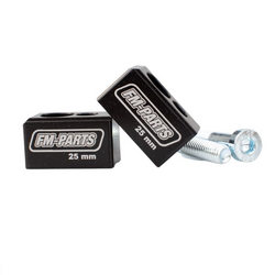 FM-PARTS Podwyższenie kierownicy o 25.0 mm KTM / Husqvarna / Gas Gas do modeli enduro kolor czarny