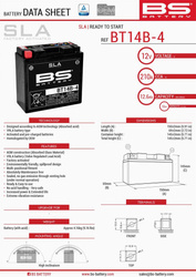 BS AKUMULATOR BT14B-4 12AH 210A