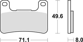 TRW Lucas Klocki hamulcowe KH379 Spiek metaliczny