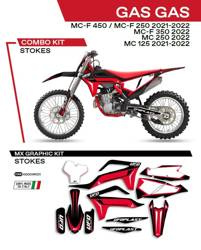 Okleina UFO dla Gas Gas MC 125 21-22 / MC 250 22 / MCF 250 / 350 / 450 21-22, Kolor: Czarna