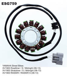 Electrosport Uzwojenie alternatora / stator Yamaha XV 1900 Roadliner / Stratoliner / Midnight 06-13