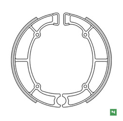 Szczęki hamulcowe Kawasaki EN 500 90-04 / GT 550 83-01 / VN 800/850 95- / VN 800 96-06 / Z 650 77-83 / ZL 600 ELIMINATOR 85-99 / Z 450 LTD 86-89 / VN 700 86-94 Newfren