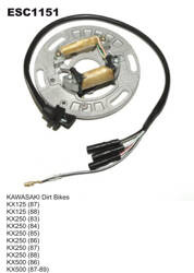Electrosport Uzwojenie alternatora / stator Kawasaki KX 125 '87-'88 / 250 '83-'88 / 500 '86-'88