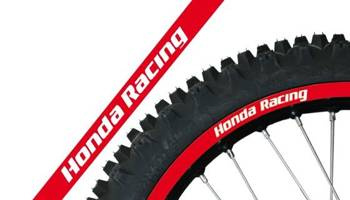 Blackbird Okleina NA FELGI HONDA RACING KOLOR CZERWONY