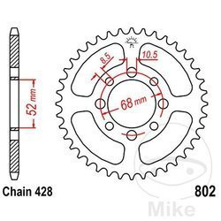 Zębatka tylna stalowa JT JTR802.49 ilość zębów 49Z