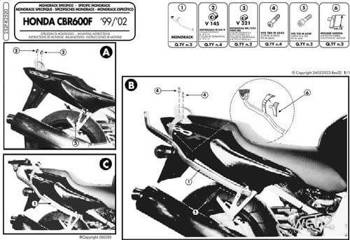 KAPPA stelaż kufra centralnego Honda CBR 600F (99-02)