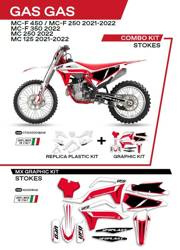 UFO Komplet plastików + okleina GAS GAS MC 125 21-22 / MC 250 22 / MCF 250/350/450 21-22