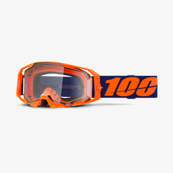 Gogle 100 PROCENT ARmatic neon orange - clear lens - kolor pomarańczowy/fioletowy szyba przeźroczysta