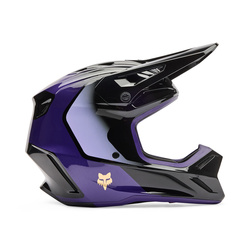Kask cross Fox V3 Drip  czarny purple