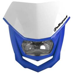 POLISPORT Lampa przednia HALO żarówka halogen kolor niebieski