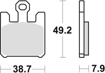 TRW Lucas Klocki hamulcowe KH369/4 Spiek metaliczny