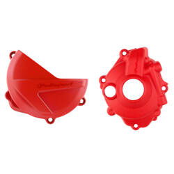 Osłona dekla alternatora + osłona pokrywy sprzęgła Honda CRF 250R '18-'23 Polisport czerwony