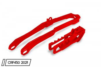 UFO Komplet Ślizg + Prowadnica łańcucha Honda CRF 450R/RX '21,