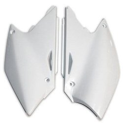 Tylne Boczki UFO dla Kawasaki KXF 250 '04-'05KX kolor biały
