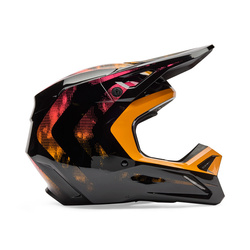 Kask cross Fox Junior V1 Kairos  pomarańczowy