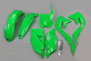 UFO Komplet plastików Kawasaki KXF 250 '21, KXF 450 '19-21 zielony fluo