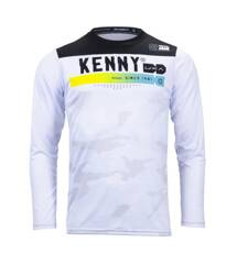 Kenny Racing koszulka rowerowa model Elite Camo White kolor biały/czarny