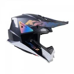 Kenny Racing Kask na crossa TRACK GRAPHIC ZOOM BLACK kolor czarny,szary,biały,kameleon