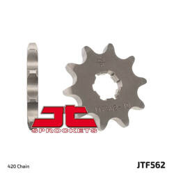 JT Zębatka przednia [10 zębów] KAWASAKI KFX 50 03-06 / SUZUKI LTA 50 02-05 / SUZUKI TS 50 / YAMAHA DT 50MX