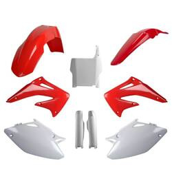 Pełny komplet plastików Honda CRF 450R '04 Polisport czerwono,biały