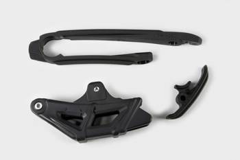 UFO Komplet Ślizg + Prowadnica łańcucha KTM EXC 125/200/250/300, EXC-F 350/450 '12-21, EXC-F 500 '14-21,