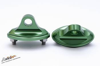 Adapter do lusterek Kawasaki ZX zielony / Accel