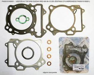 Uszczelki Top-End Suzuki DRZ 400 '00-'12 pasuje do cylindra Athena P400510100001 Athena