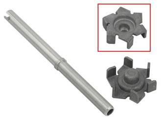 Wałek i wirnik pompy wody Honda TRx 420 09-21 / TRx 500 15-19 / TRx 520 20-21 BRONCO
