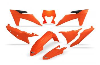 Komplet Plastików UFO dla KTM EXC 150/250/300 '24, EXC-F 250/350/450/500 '24 kolor pomarańczowy