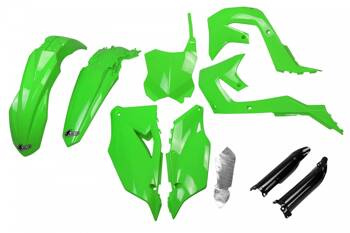 UFO Komplet plastików Kawasaki KXF 250 '21-24, KXF 450 '19-23 kolor czarny