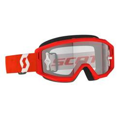 SCOTT Gogle Primal Clear kolor biały/czerwony szyba przeźroczysty