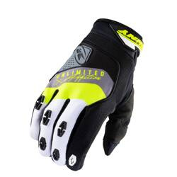 Kenny Racing Rękawiczki na crossa SAFETY BLACK/GREY/YELLOW kolor czarny,szary,żółty fluo