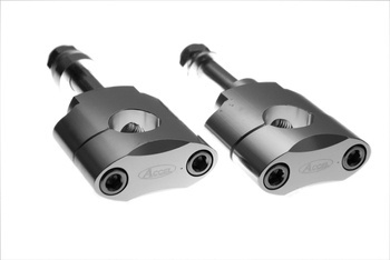Accel Mocowanie / Podwyżki kierownicy [22.2mm] wysokość [34 / 7mm] / śruba M12 / Srebrne