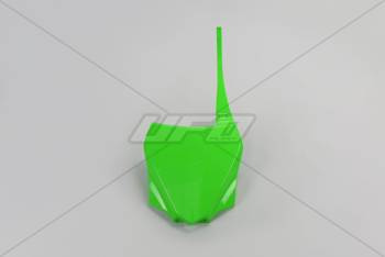 Plastron / Pole Numerowe Przód UFO w Kolorze Zielonym dla Kawasaki KX 85 '14-'17