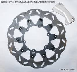 NG Tarcza hamulcowa przód z adapterem OVERSIZE YAMAHA YZ 125 00-12 /YZF 450 03-04 / WRF 426/450 03-17 / SUZUKI RM 125/250 96-09