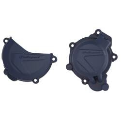 Osłona dekla alternatora + osłona pokrywy sprzęgła KTM SX / XC 125 / 150 '16-'18 / Husqvarna TC 125 '16-'18 Polisport niebieski