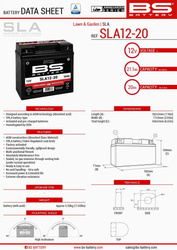 Akumulator BS SLA12-20 Zamiennik SLA12-18 20Ah 150A